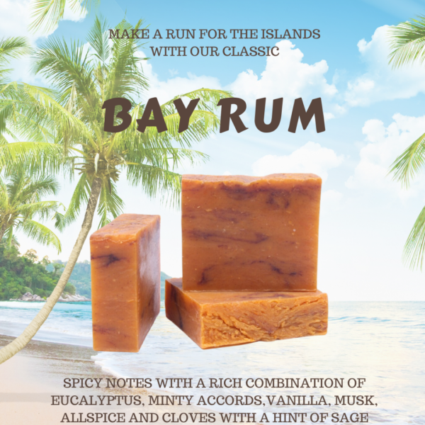 Bay Rum Mens Soap Bar - Image 3
